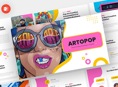 Artopop - Pop Art Powerpoint Template annual business clean corporate download google slides keynote pitch pitch deck powerpoint powerpoint template pptx presentation presentation template project report slidemaster slides template web