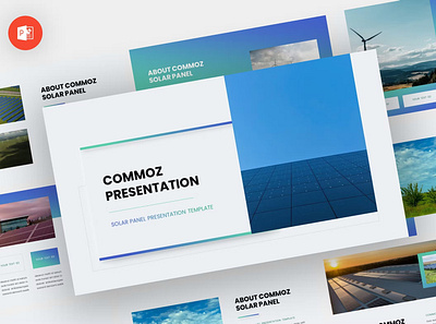 Commoz - Solar Panel Powerpoint Template annual business clean corporate download google slides keynote pitch pitch deck powerpoint powerpoint template pptx presentation presentation template project report slidemaster slides template web