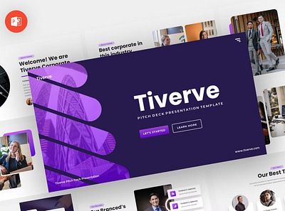 Tiverve - Pitch Deck Powerpoint Template annual business clean corporate download google slides keynote pitch pitch deck powerpoint powerpoint template pptx presentation presentation template project report slidemaster slides template web