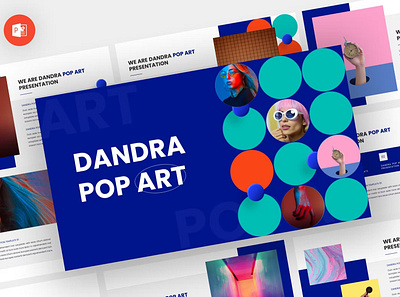 Dandra - Pop Art Powerpoint Template annual business clean corporate download google slides keynote pitch pitch deck powerpoint powerpoint template pptx presentation presentation template project report slidemaster slides template web