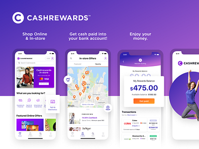 Cash Rewards app design app development ui ui design ux uxdesign