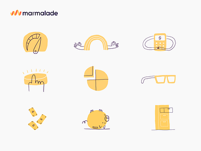 Marmalade Hand drawn icons by Rob Dennis