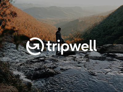 Tripwell Logo and Brandmark branding design logo