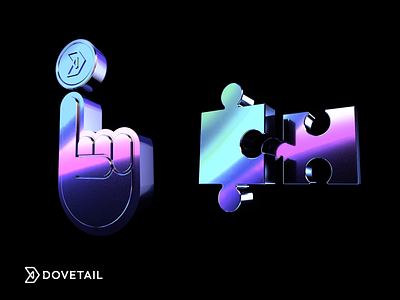 Dovetail Capital is Expanding 3d animation branding c4d holographic illustration iridescence motion graphics
