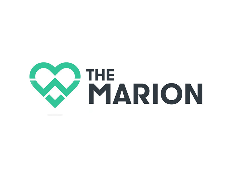 The Marion Hostel animation branding logo