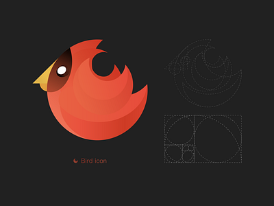 Bird/鸟 design icon illustration logo typography ui ux