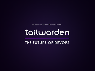 Introducing Tailwarden branding branding design design graphic design logo redesign startup typography