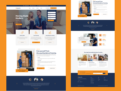 Moving Company Website Landing Page