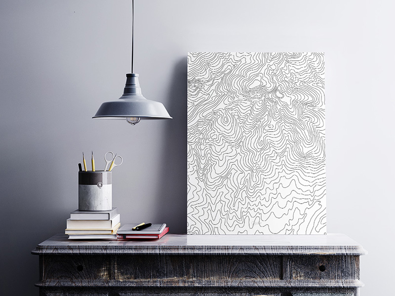 Topographic Map by Alistair on Dribbble