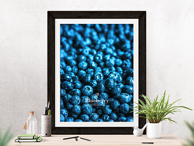 Blueberry Poster blueberry fruit photography poster print solehab