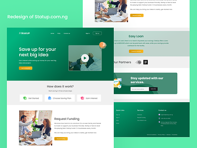 Fintech Landing Page - Redesign of Statup.com.ng