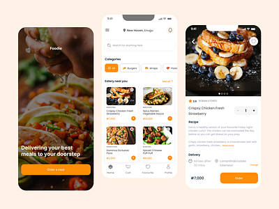 Food Delivery App UI app design ui ux