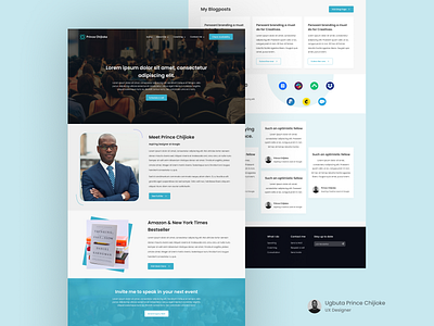 Landing Page - Public Speaker Website