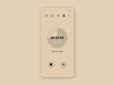 #DailyUI 014 app clock countdown countdown timer daily ui daily ui 015 design figma graphic design illustration stopwatch timer ui ux