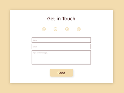 #DailyUI 028 app contact contact form contact me contact us daily ui daily ui 028 design figma form get in touch graphic design ui ux