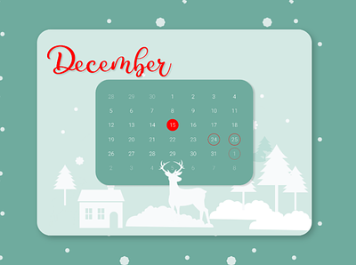 #DailyUI 038 2021 2021 calendar app calendar calendar 2021 calendar idea christmas daily ui daily ui 038 december design figma graphic design illustration ui ux