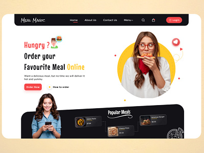 Food Delivery Service delivery service design design inspiration dribble shot e commerce food food delivery food delivery service homepage landing page restaurant snacks ui ux web design website