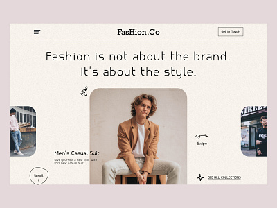 Fashion Website Header