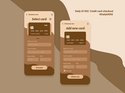 Daily UI 002: Credit cart check out