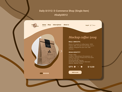 Daily UI 012: E-Commerce Shop