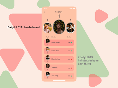 Daily UI 019: Leaderboard app interface daily ui daily ui 019 design graphic design illustration leaderboard mobile app new ui ui ui design uiux