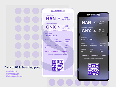 Daily UI 024: Boarding pass