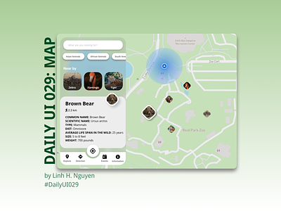 Daily UI 029: Map daily ui 029 daily ui challenge daily ui map dailyuix design direction app globeuix illustration ios app ios interface map interface map mobile app new ui ui ui design web design zoo app