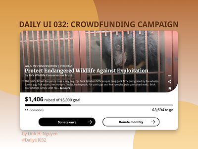 Daily UI 032: Crowdfunding Campaign
