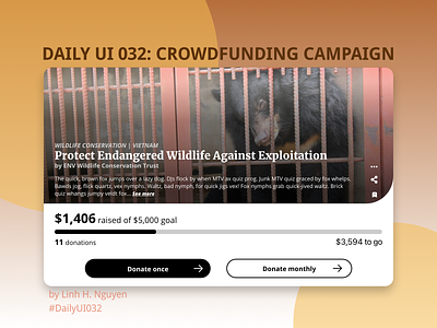 Daily UI 032: Crowdfunding Campaign crowdfunding page daily ui daily ui 032 daily uix design global uiux graphic design illustration new ui ui ui desidn uiux ux web design web element web interface