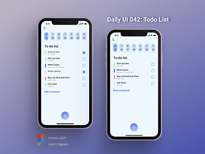 Daily UI 042: To-do List app design app mobile colors daily ui daily ui 024 dailyuix figma global ui ux habit tracker interface ios interface mobile app new ui to do list ui ui design ui designer uix ux ui very peri
