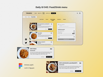 Daily UI 043: Food/Drink Menu