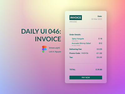 Daily UI 046: Invoice