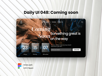 Daily UI 048: Coming soon