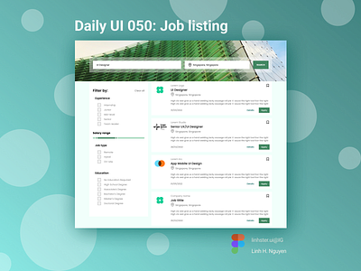 Daily UI 050: Job listing