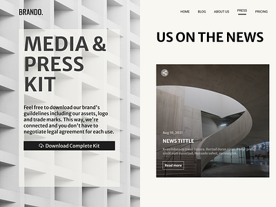 Daily UI 051: Press page