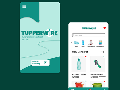 Tupperwire product Apps branding