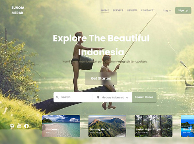 Nature Website By Me branding graphic design nature ui