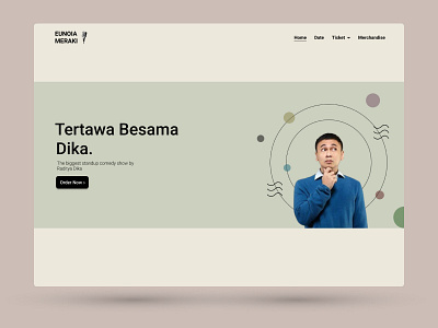 Website For Standup Comedy Show art desainweb indonesiadesign standupcomedy ui uidesign uidesigner uiux uiuxdesign webdesaign