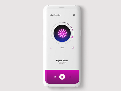 Music App UI Design ux