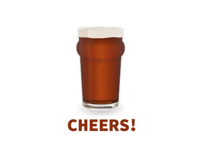 Cheers! beer cheers illustration illustrator pint vector art