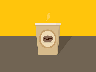 Coffee Shot café coffee cup flat illustration website illustration