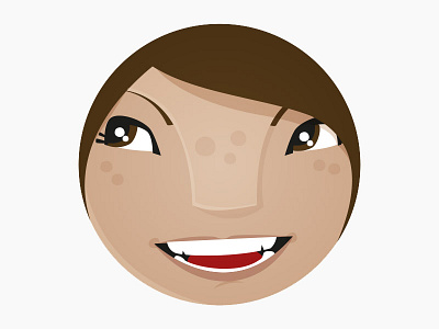 Girl icon, emoji, avatar idea thing?! avatar character design emoji face girl icon illustration illustrator