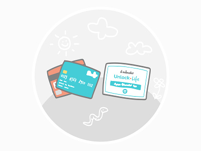 Payment options illustration cards credit illustration payments