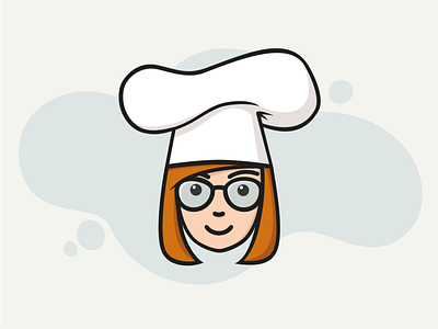 Personal branding illustration branding character character design chef cook ginger glasses illustration logodesign vector