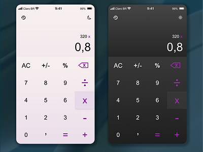 DailyUi 004 - Calculator app calculadora desafio design graphic design interface ui ux