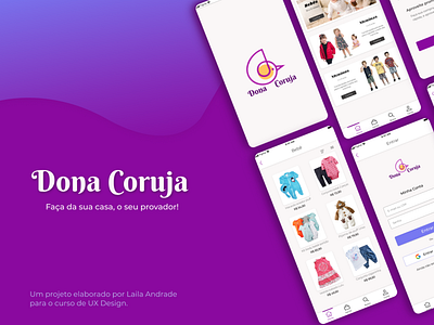 Projeto app Dona Coruja app branding design figma graphic design interface product design ui ux
