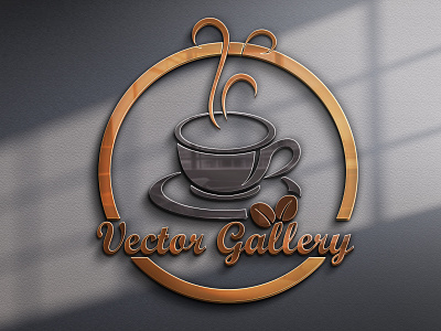The Coffee Shop Free Logo 3d design graphic design illustration ilustrator logo vector