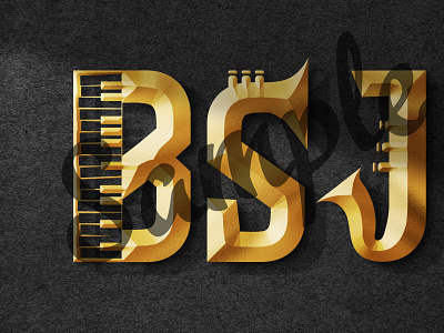 Golden 3D logo Design
