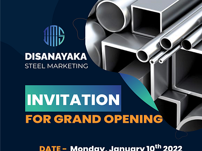 Disanayaka Steel Marketing - Invitation Card
