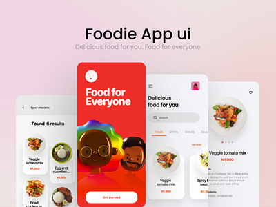 Food Delivery App UI design branding design graphic design icon ui ux
